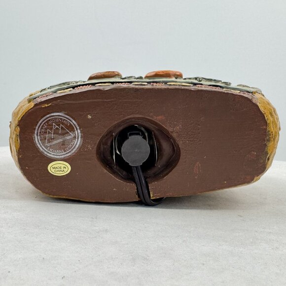 Crazy Mountain Ceramic Pumpkin-Shaped "Give Thanks" Table Lamp Cutouts Fall 7.5" - Picture 8 of 13